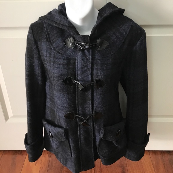Guess Jackets & Coats | Guess Plaid Pea Coat With Toggle Closure | Poshmark